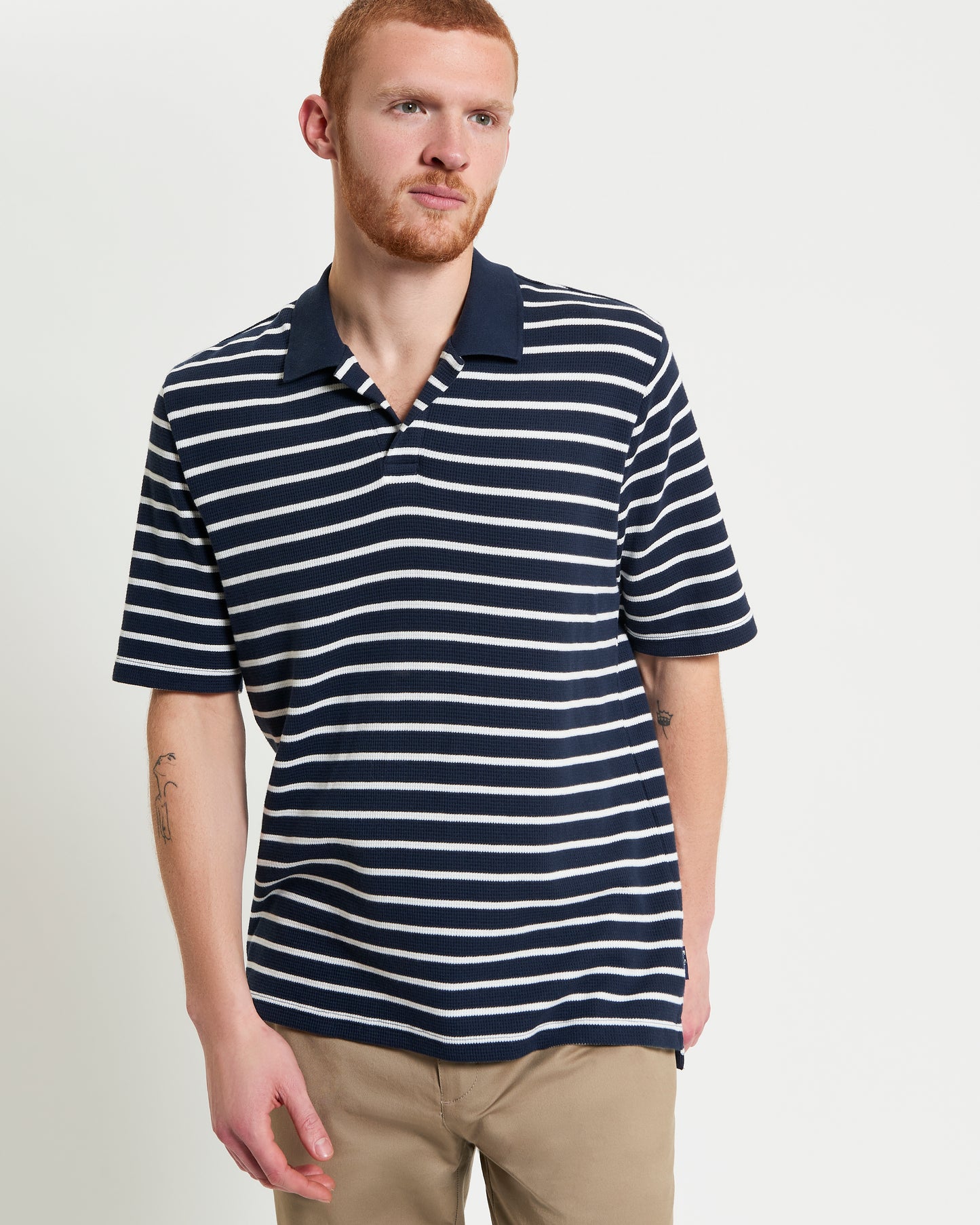 Waffle stripe Polo B1012406