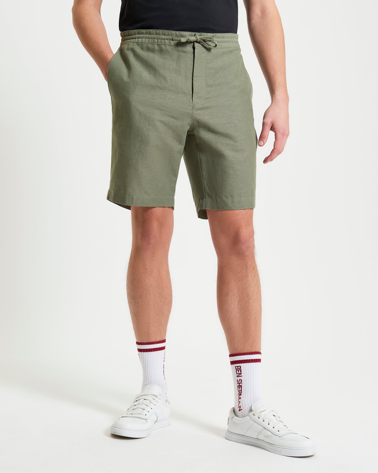 Ben Sherman Linen Cotton Drawcord short B1012767