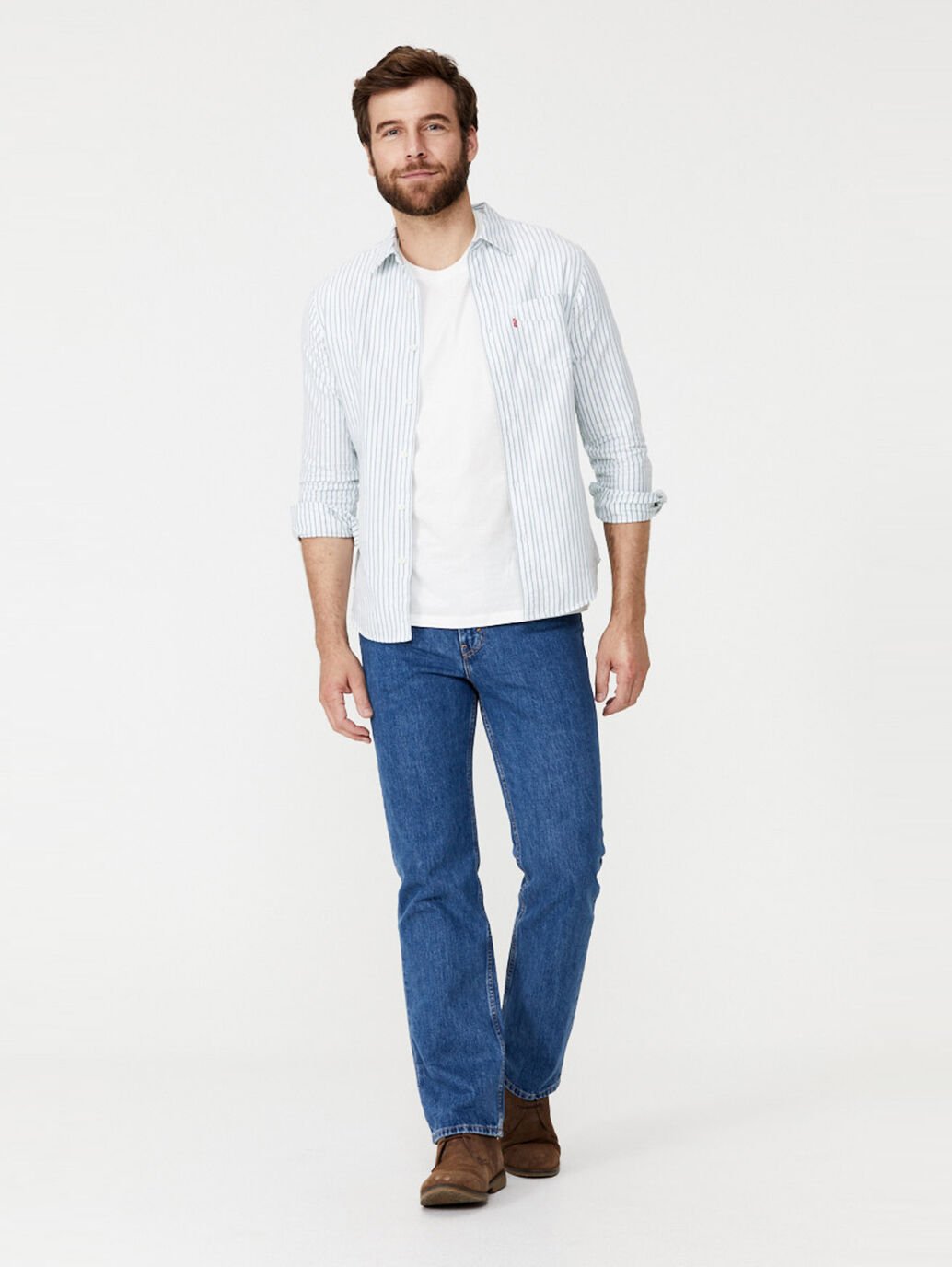LEVI 516 STRAIGHT STONEWASH