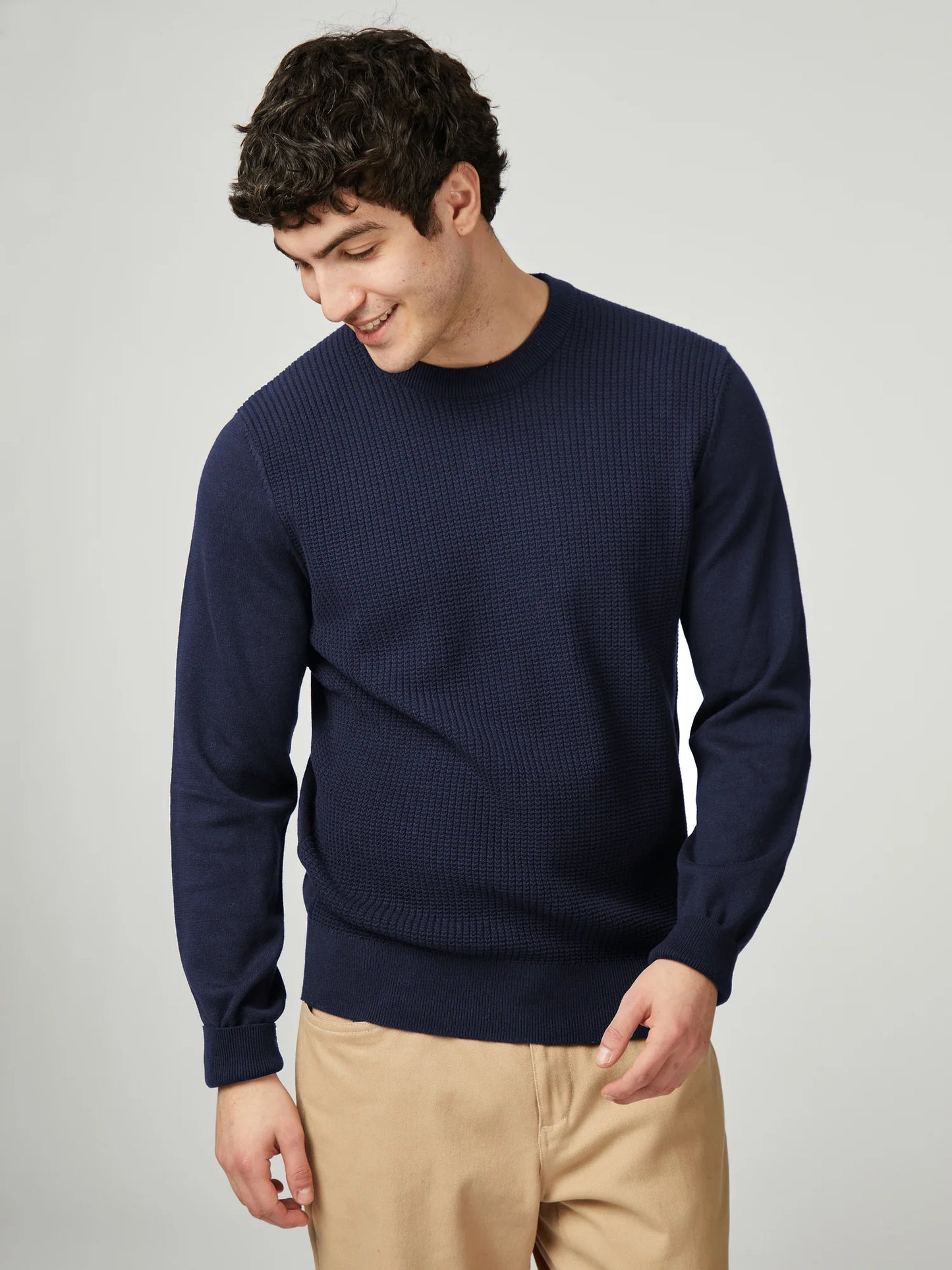 Textured Front Crew BS025