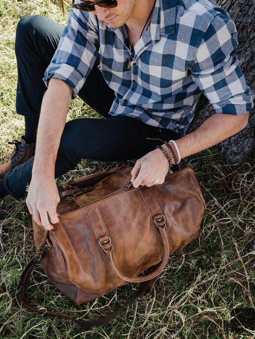 Leather Duffle Bag classic