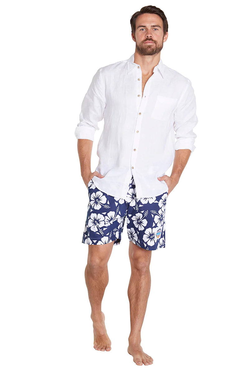 Classic Hibiscus Short Shorts