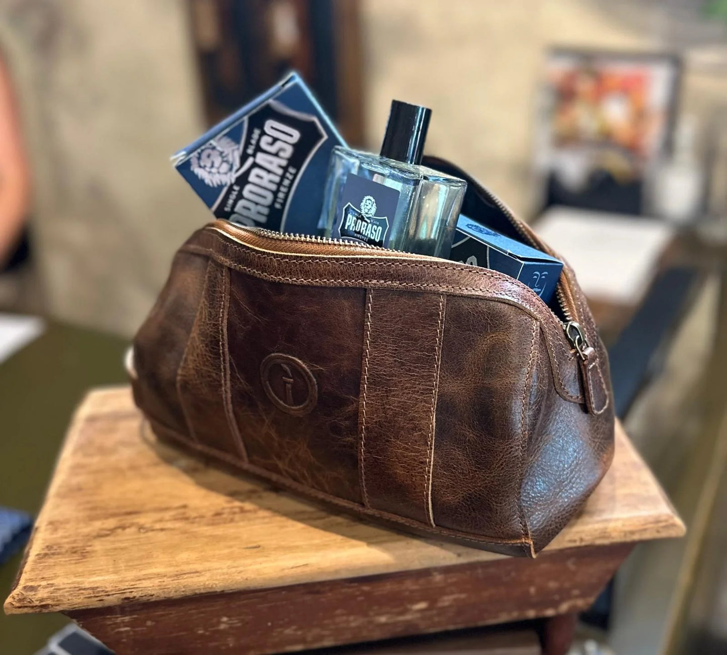 Watson - Leather Toiletry Bag