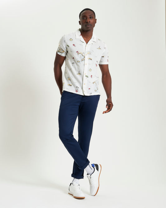 Ben Sherman Brighton to Amalfi Print Shirt B1012446