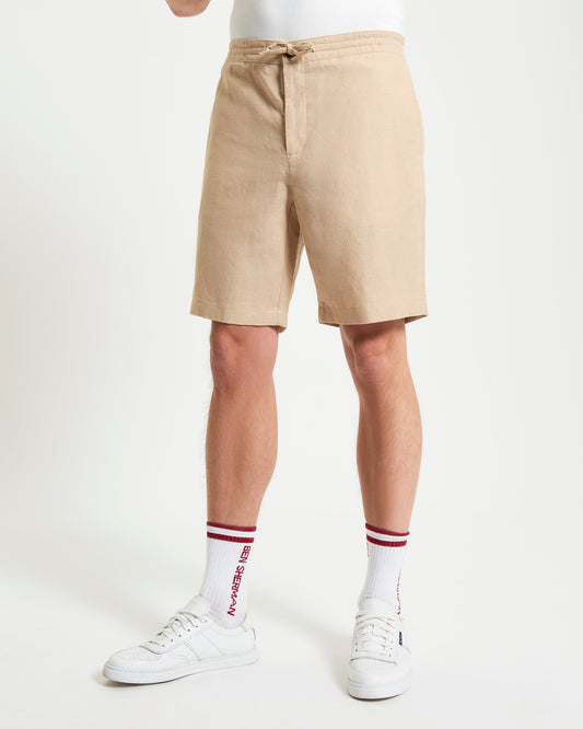 Ben Sherman Linen Cotton Drawcord short B1012767