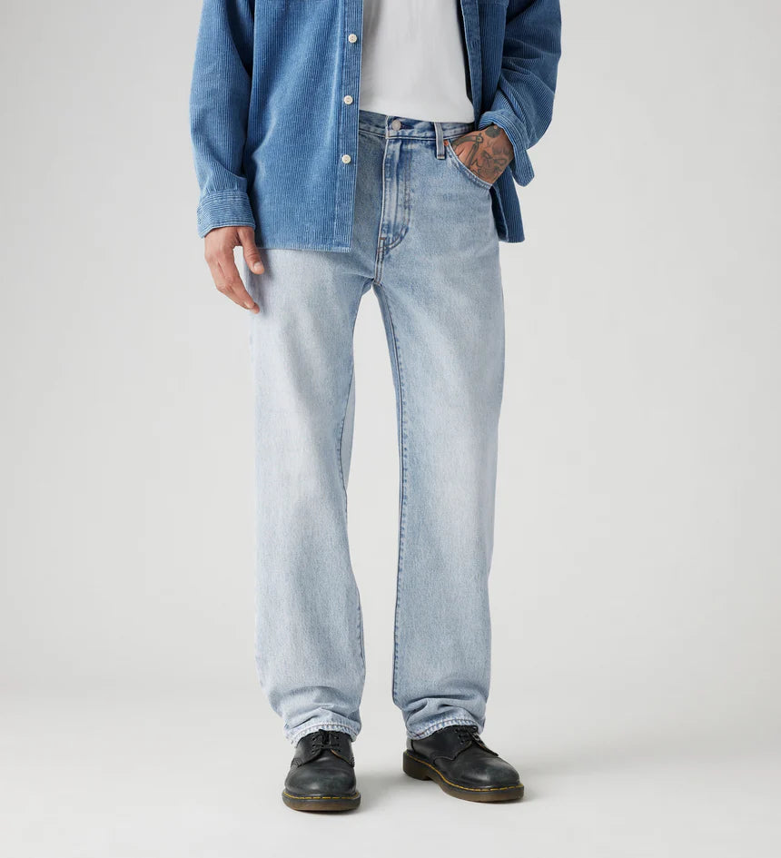 555 Relaxed Straight Baby Blue Essentials