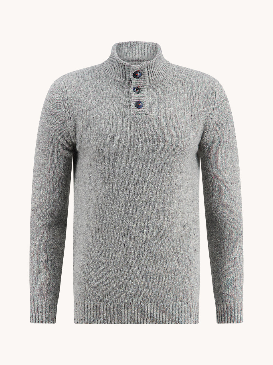 AFNF button neck knitted sweater 32.504