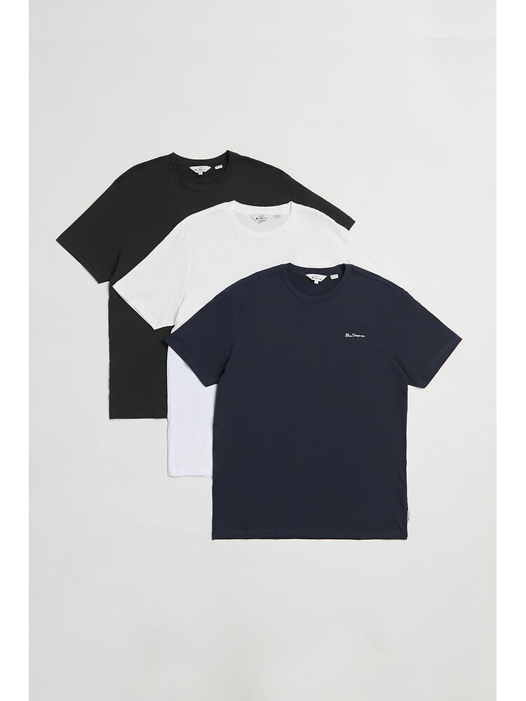 3PK CHEST EMBROIDERY TEE