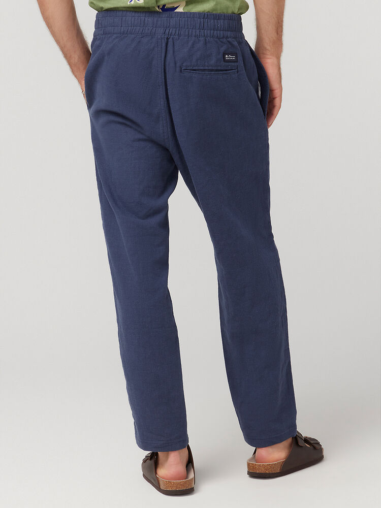 Linen Blend Tapered Pant