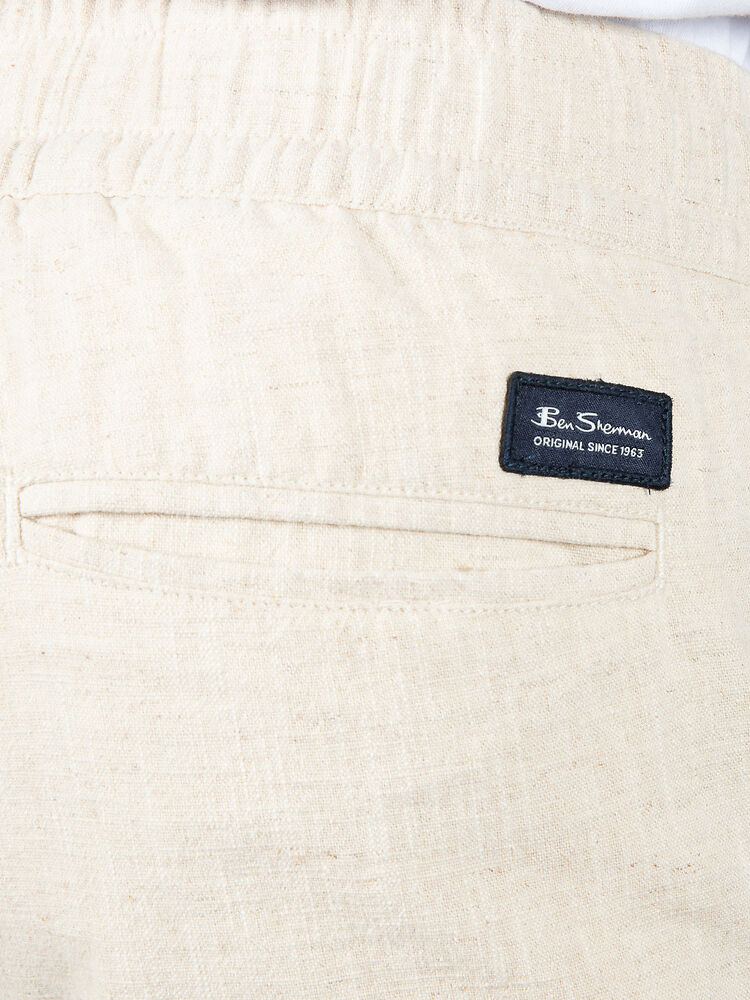 Linen Blend Tapered Pant