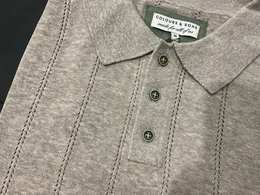 C&S Knit Polo 9225-172