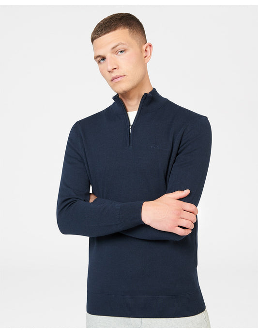 B1013069 Merino half zip ben sherman