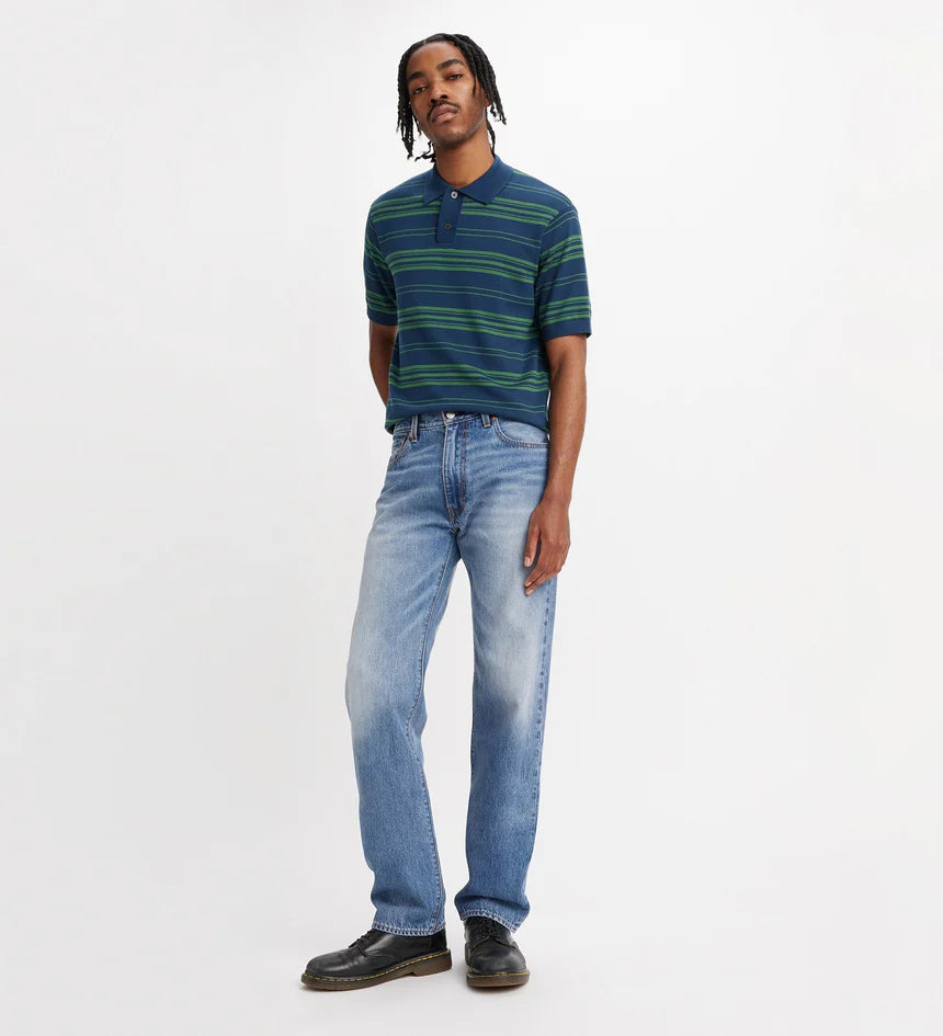 555 Relaxed Straight Indigo Champion